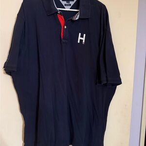 Tommy Hilfiger Dark Blue Polo with Red Detail